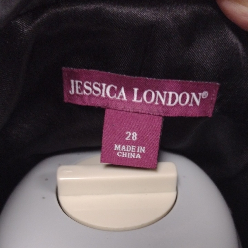 New Without Label Jessica London Black Leather Asymmetric Jacket - Picture 2 of 16